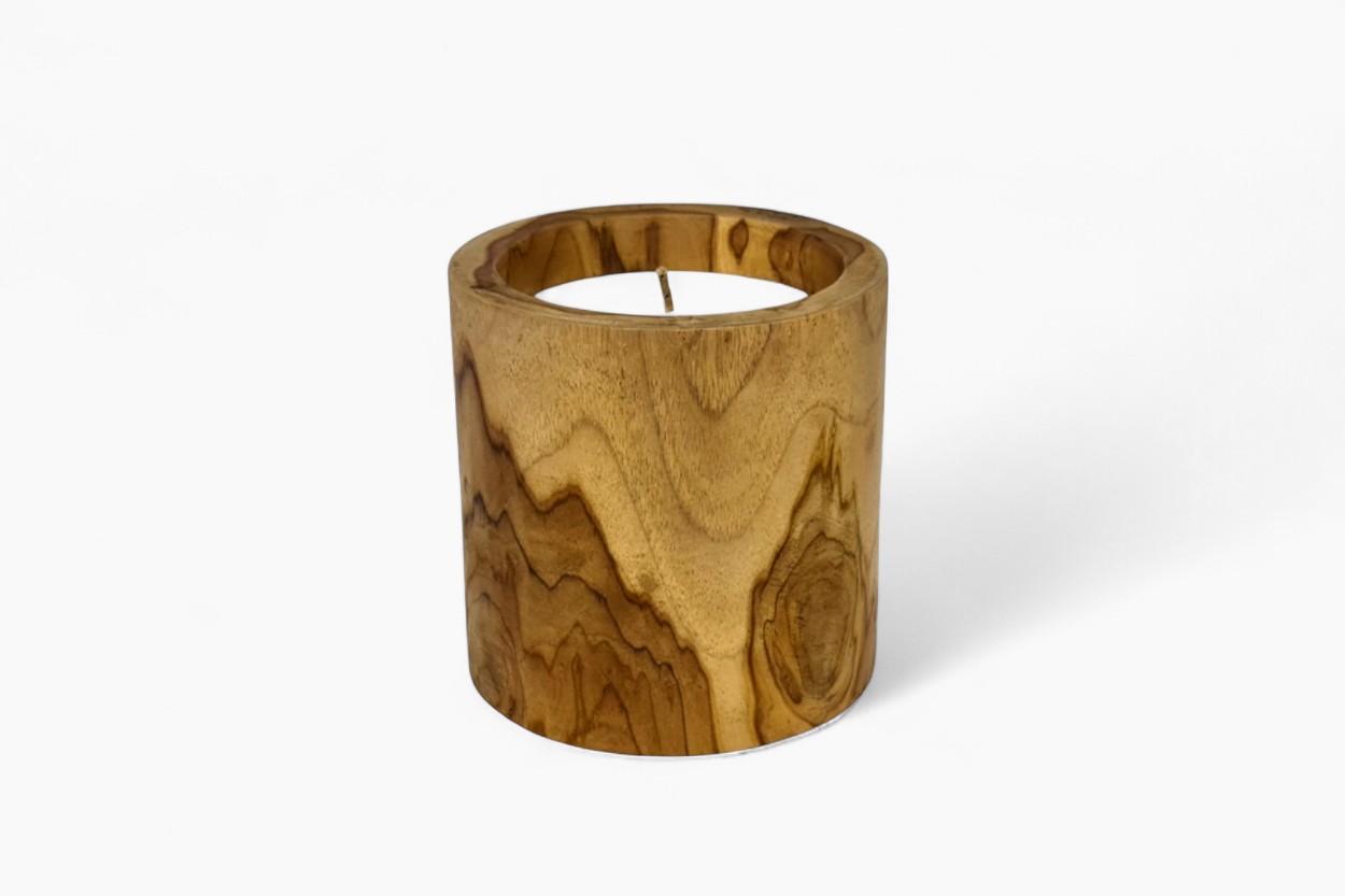 Kerze aus Teakholz - Another Bucket